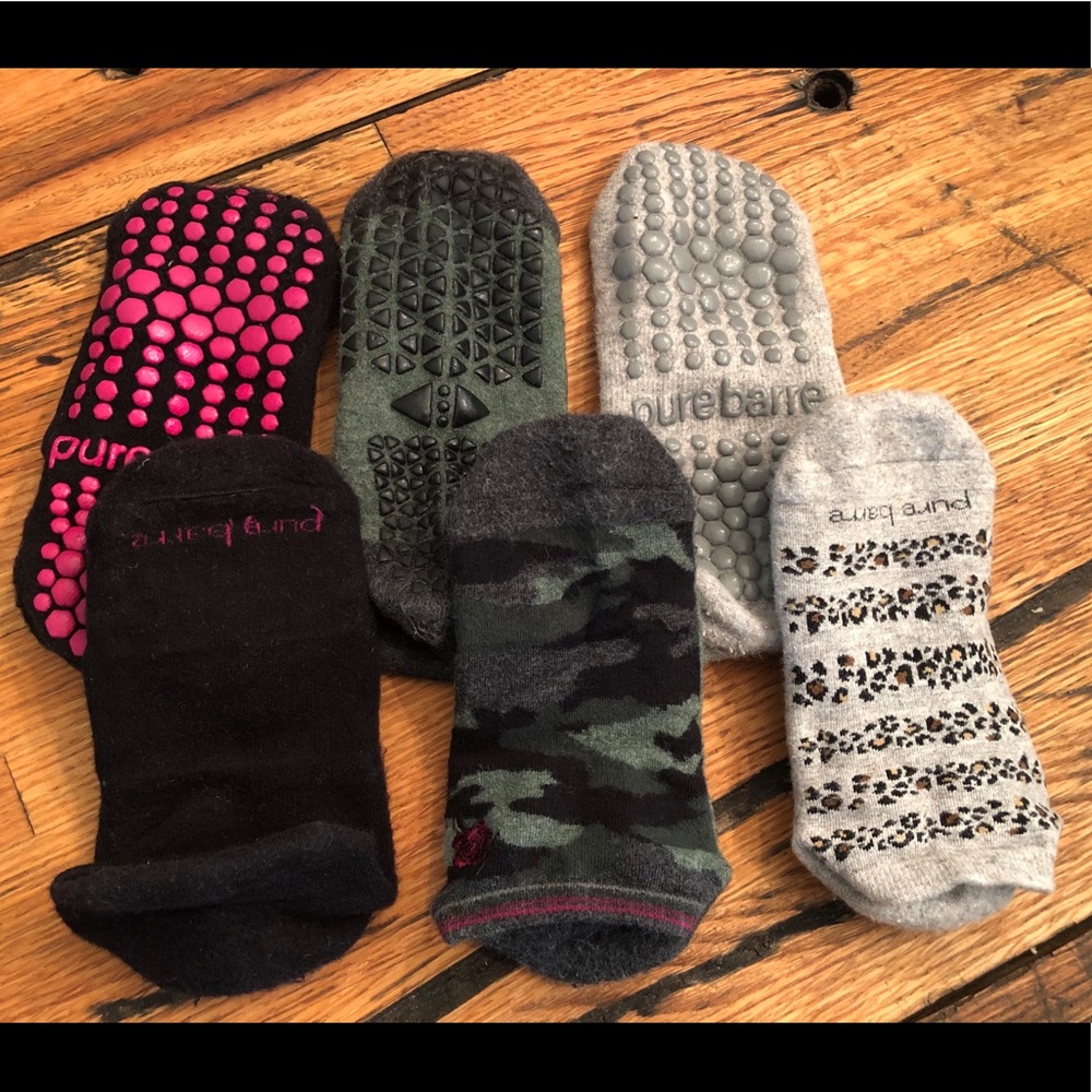 Three pairs sticky socks